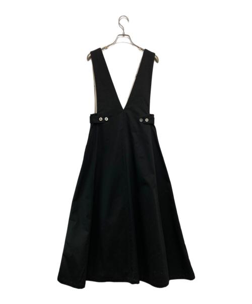 Ameri（アメリ）AMERI (アメリ) UNIVERSAL OVERALL (ユニバーサルオーバーオール) JUMPER SKIRT ブラック サイズ:Sの古着・服飾アイテム