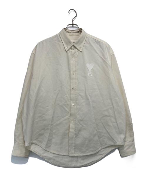 AMI Alexandre Mattiussi（アミアレクサンドルマテュッシ）AMI Alexandre Mattiussi (アミアレクサンドルマテュッシ) TONAL BIG ADC SHIRT アイボリー サイズ:40の古着・服飾アイテム