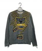 KENZOケンゾー）の古着「Geo Tiger Crew Sweat」｜グレー