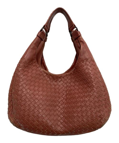 BOTTEGA VENETA（ボッテガベネタ）BOTTEGA VENETA (ボッテガベネタ) ミディアム カンパーナ イントレチャート ハンドバッグ ピンクの古着・服飾アイテム