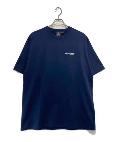 Columbia（コロンビア）Columbia (コロンビア) BEAMS (ビームス) Tシャツ ネイビー サイズ:XLの古着・服飾アイテム