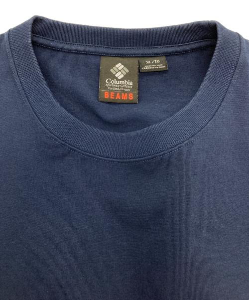 Columbia（コロンビア）Columbia (コロンビア) BEAMS (ビームス) Tシャツ ネイビー サイズ:XLの古着・服飾アイテム