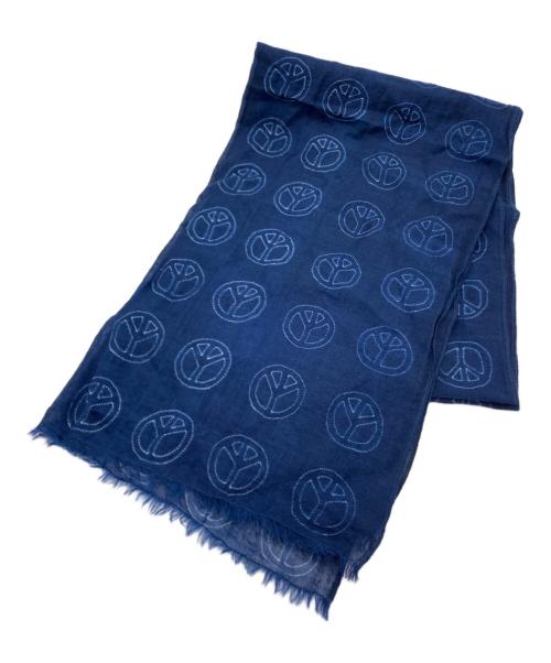 PAUL SMITH（ポールスミス）Paul Smith (ポールスミス) 総柄ストール ブルーの古着・服飾アイテム