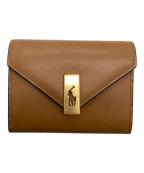 POLO RALPH LAURENポロ・ラルフローレン）の古着「Small leather purse with accent clasp」｜ベージュ