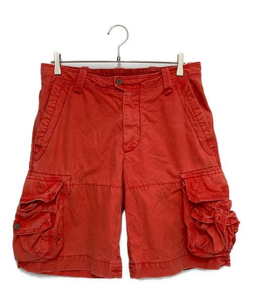 POLO RALPH LAUREN（ポロ・ラルフローレン）POLO RALPH LAUREN (ポロ・ラルフローレン) 90s ハーフカーゴパンツ レッド サイズ:32の古着・服飾アイテム