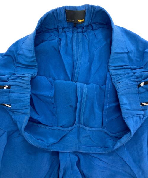 FENDI（フェンディ）FENDI (フェンディ) シルクパンツ ネイビー サイズ:42の古着・服飾アイテム