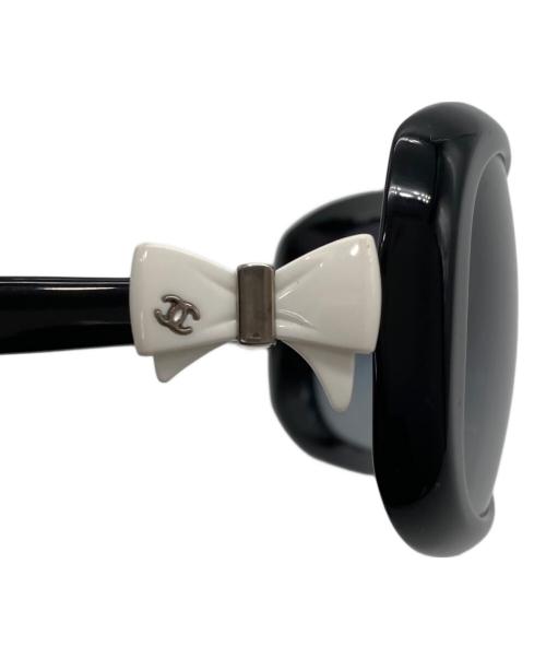 CHANEL（シャネル）CHANEL (シャネル) ココマークリボンサングラス ブラック サイズ:58□17-135の古着・服飾アイテム