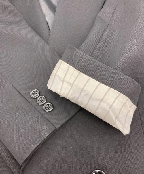 Ujoh（ウジョー）UJOH (ウジョー) 4ボタンウールダブルジャケット ブラック サイズ:2の古着・服飾アイテム