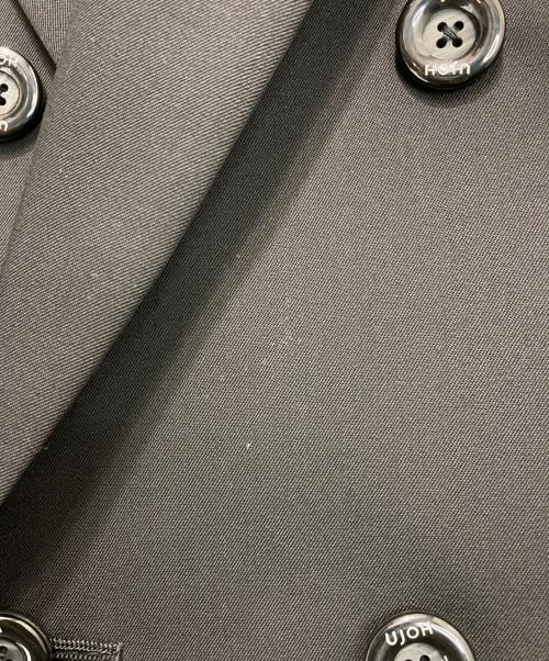 Ujoh（ウジョー）UJOH (ウジョー) 4ボタンウールダブルジャケット ブラック サイズ:2の古着・服飾アイテム