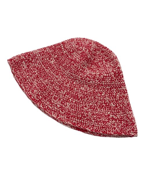 GANNI（ガニー）Ganni (ガニー) ロゴバケット ハット レッドの古着・服飾アイテム