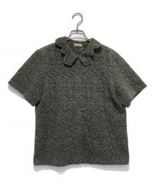 STEVEN ALAN（スティーブンアラン）の古着「LACE SHORT SLEEVE BLOUSE」｜グリーン