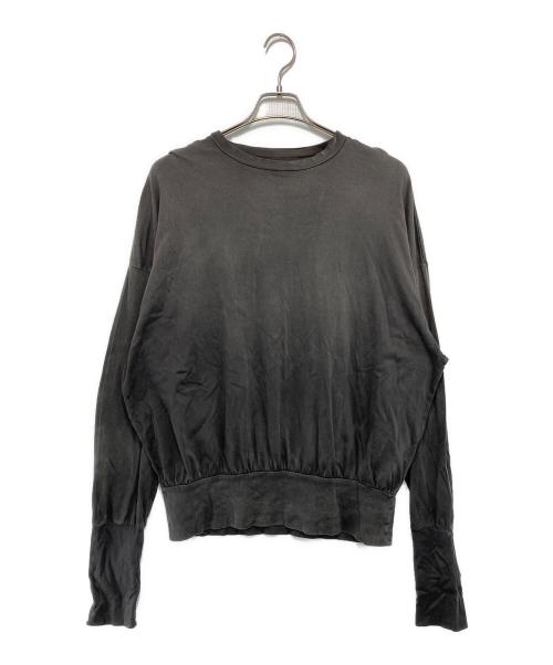 barbell object（バーベルオブジェクト）barbell object (バーベルオブジェクト) FADE L/S TOP グレー サイズ:Fの古着・服飾アイテム