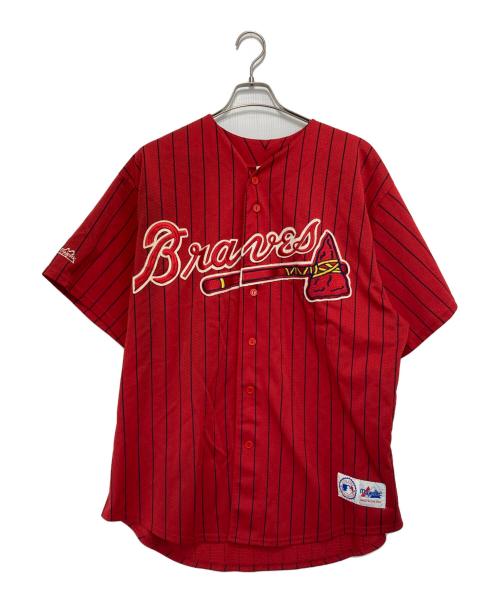 Majestic（マジェスティック）Majestic (マジェスティック) ゲームシャツ レッド サイズ:XLの古着・服飾アイテム