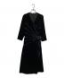 TADASHI SHOJI（タダシ ショージ）の古着「ベロアデザインワンピース」｜ブラック