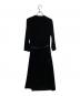 TADASHI SHOJI (タダシ ショージ) ベロアデザインワンピース ブラック サイズ:L：8000円
