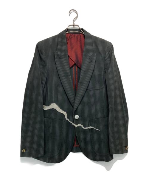 UNDERCOVERISM（アンダーカバーイズム）UNDERCOVERISM (アンダーカバーイズム) 目玉ジャケット グレー サイズ:2の古着・服飾アイテム