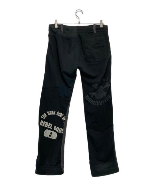 UNDERCOVERISM（アンダーカバーイズム）UNDERCOVERISM (アンダーカバーイズム) ウール切替スウェットパンツ グレー×ブラック サイズ:LARGEの古着・服飾アイテム