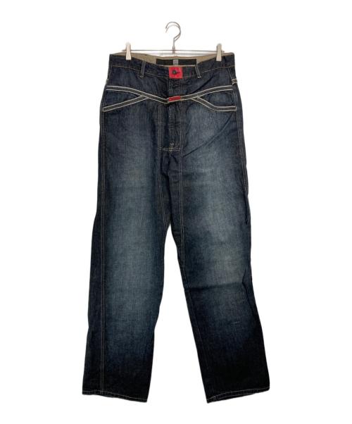 MARITHE+FRANCOIS GIRBAUD（マリテフランソワジルボー）MARITHE+FRANCOIS GIRBAUD (マリテフランソワジルボー) デニムパンツ ネイビー サイズ:34の古着・服飾アイテム