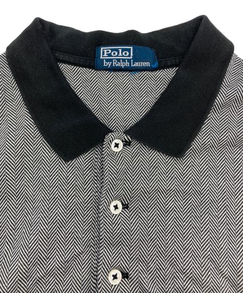 POLO RALPH LAUREN（ポロ・ラルフローレン）POLO RALPH LAUREN (ポロ・ラルフローレン) ヘリンボーンポロシャツ グレー サイズ:-の古着・服飾アイテム