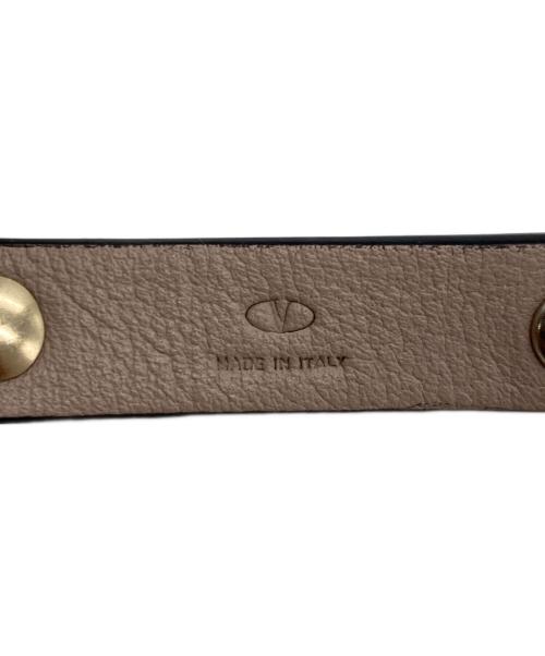 VALENTINO GARAVANI（ヴァレンティノ・ガラヴァーニ）VALENTINO GARAVANI (ヴァレンティノ・ガラヴァーニ) ロックスタッズ2連ブレスレット ベージュの古着・服飾アイテム