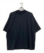AURALEEオーラリー）の古着「WOOL JERSEY MOCK-NECK TEE」｜ブラック