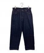 COMOLIコモリ）の古着「デニム5Pパンツ」｜ネイビー