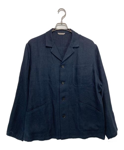 AURALEE（オーラリー）AURALEE (オーラリー) LINEN DOUBLE FACE BLOUSON ネイビー サイズ:3の古着・服飾アイテム