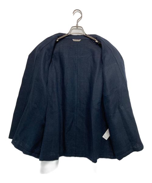 AURALEE（オーラリー）AURALEE (オーラリー) LINEN DOUBLE FACE BLOUSON ネイビー サイズ:3の古着・服飾アイテム