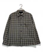 MHLエムエイチエル）の古着「チェックシャツ」｜グレー