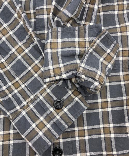 MHL（エムエイチエル）MHL (エムエイチエル) チェックシャツ グレー サイズ:Mの古着・服飾アイテム