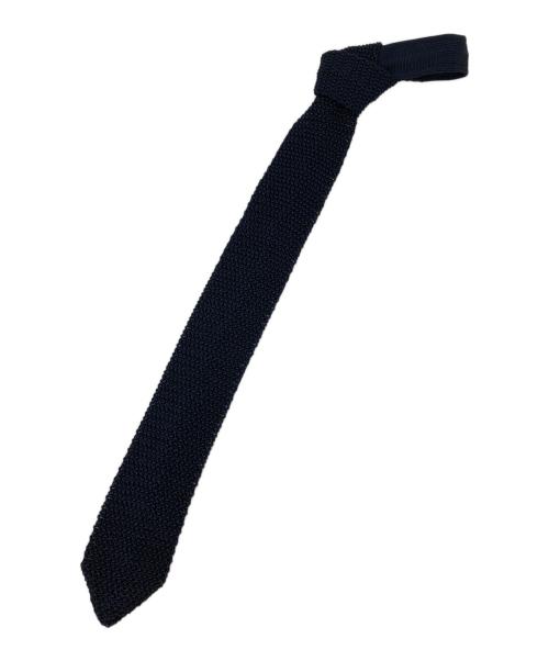 FRANCO BASSI（フランコバッシ）FRANCO BASSI (フランコバッシ) SHIPS (シップス) シルクニットタイ ネイビー サイズ:-の古着・服飾アイテム