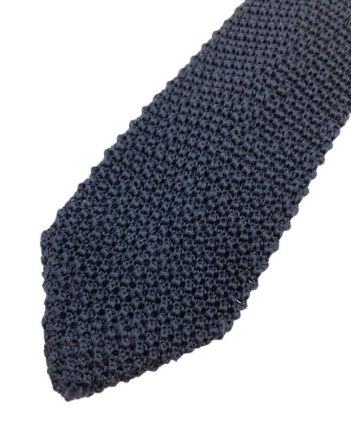 FRANCO BASSI（フランコバッシ）FRANCO BASSI (フランコバッシ) SHIPS (シップス) シルクニットタイ ネイビー サイズ:-の古着・服飾アイテム