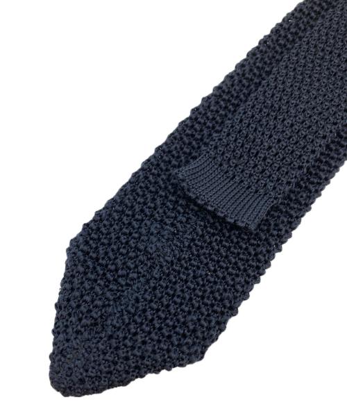 FRANCO BASSI（フランコバッシ）FRANCO BASSI (フランコバッシ) SHIPS (シップス) シルクニットタイ ネイビー サイズ:-の古着・服飾アイテム