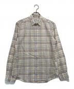 Frank&Eileenフランクアンドアイリーン）の古着「FINBER/SGPP コットンリネンチェックシャツ」｜マルチカラー