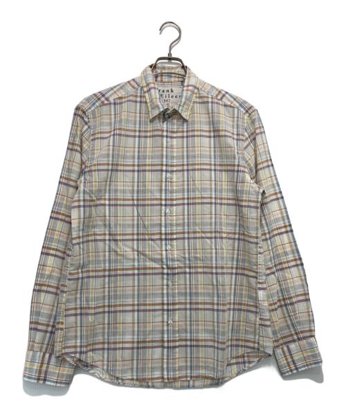 Frank&Eileen（フランクアンドアイリーン）Frank&Eileen (フランクアンドアイリーン) FINBER/SGPP コットンリネンチェックシャツ マルチカラー サイズ:Sの古着・服飾アイテム