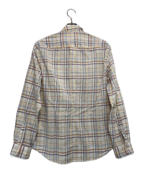 Frank&Eileen（フランクアンドアイリーン）Frank&Eileen (フランクアンドアイリーン) FINBER/SGPP コットンリネンチェックシャツ マルチカラー サイズ:Sの古着・服飾アイテム