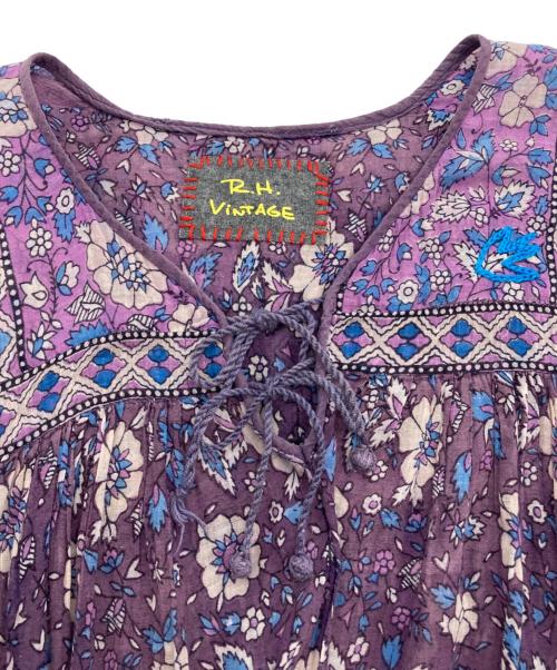 R.H.Vintage（ロンハーマン・ヴィンテージ）R.H.Vintage (ロンハーマン・ヴィンテージ) 総柄ブラウス パープル サイズ:-の古着・服飾アイテム