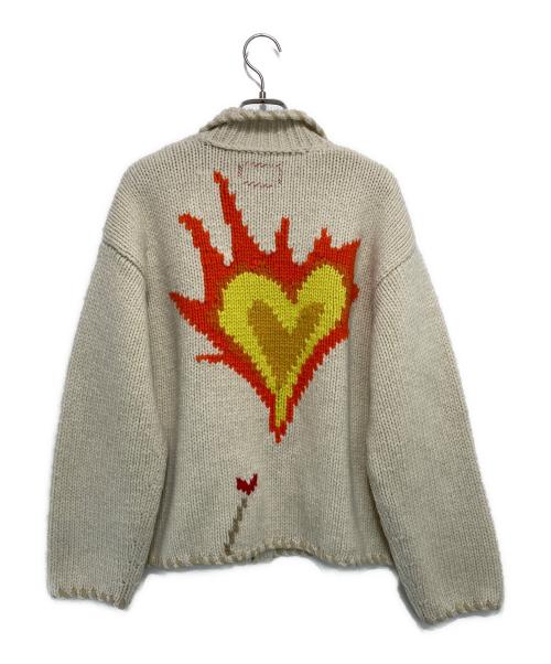 R.H.Vintage（ロンハーマン・ヴィンテージ）R.H.Vintage (ロンハーマン・ヴィンテージ) カウチンニットジャケット アイボリー サイズ:-の古着・服飾アイテム