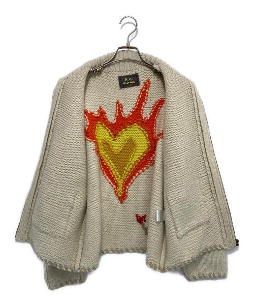 R.H.Vintage（ロンハーマン・ヴィンテージ）R.H.Vintage (ロンハーマン・ヴィンテージ) カウチンニットジャケット アイボリー サイズ:-の古着・服飾アイテム