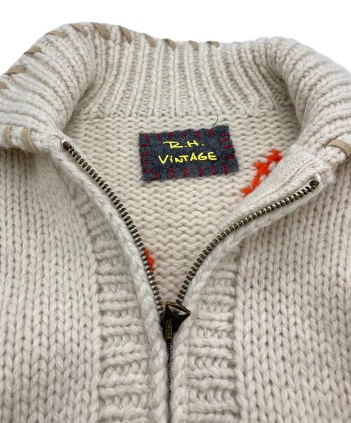 R.H.Vintage（ロンハーマン・ヴィンテージ）R.H.Vintage (ロンハーマン・ヴィンテージ) カウチンニットジャケット アイボリー サイズ:-の古着・服飾アイテム