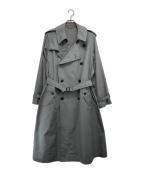 AURALEEオーラリー）の古着「FINX POLYESTER BIG TRENCH COAT」｜グレー