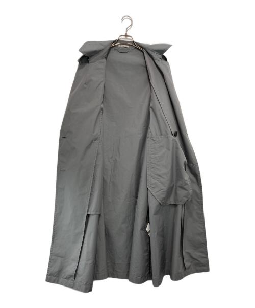 AURALEE（オーラリー）AURALEE (オーラリー) FINX POLYESTER BIG TRENCH COAT グレー サイズ:4の古着・服飾アイテム