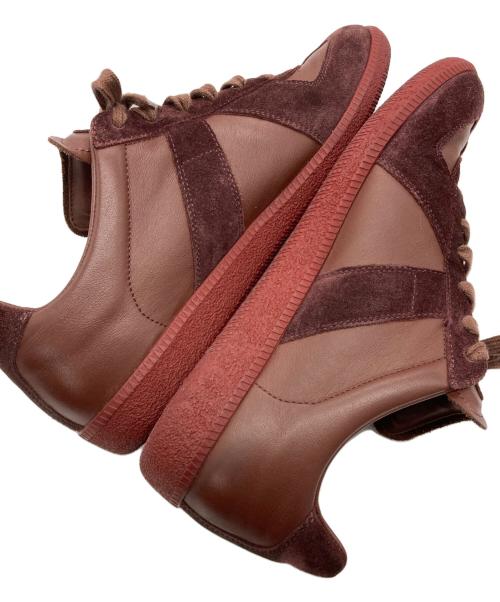 Maison Margiela（メゾンマルジェラ）Maison Margiela (メゾンマルジェラ) レプリカレザースニーカー ブラウン サイズ:42の古着・服飾アイテム