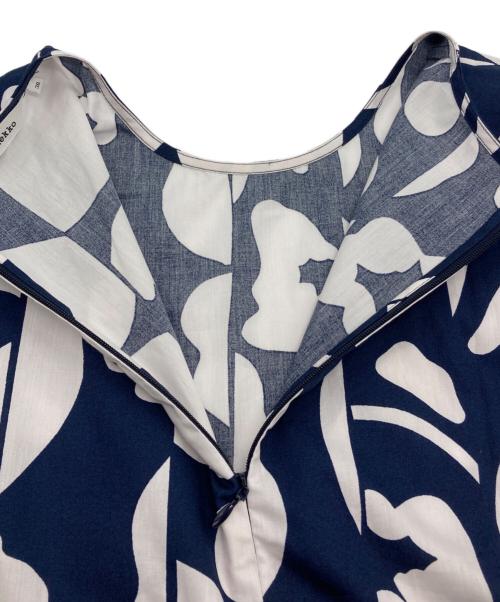 marimekko（マリメッコ）marimekko (マリメッコ) 長袖ブラウス ネイビー サイズ:38の古着・服飾アイテム