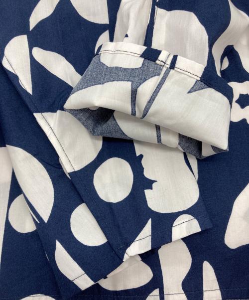 marimekko（マリメッコ）marimekko (マリメッコ) 長袖ブラウス ネイビー サイズ:38の古着・服飾アイテム