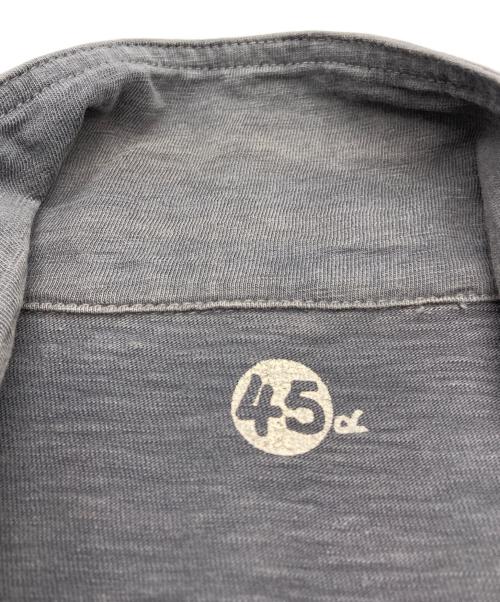 45R（フォーティファイブ・アール）45R (フォーティファイブ・アール) コットンジャケット グレー サイズ:3の古着・服飾アイテム