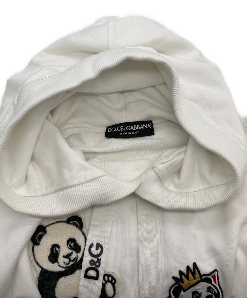 DOLCE & GABBANA（ドルチェ＆ガッバーナ）DOLCE & GABBANA (ドルチェ＆ガッバーナ) パンダパーカー ホワイト サイズ:54の古着・服飾アイテム
