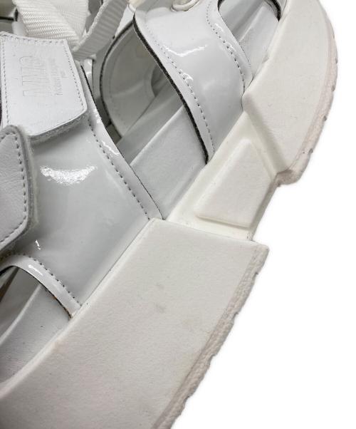 MM6 Maison Margiela（エムエムシックスメゾンマルジェラ）MM6 Maison Margiela (エムエムシックスメゾンマルジェラ) プラットフォームサンダル ホワイト サイズ:35の古着・服飾アイテム