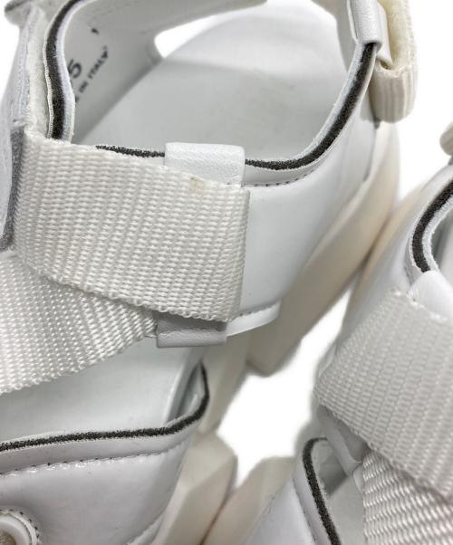 MM6 Maison Margiela（エムエムシックスメゾンマルジェラ）MM6 Maison Margiela (エムエムシックスメゾンマルジェラ) プラットフォームサンダル ホワイト サイズ:35の古着・服飾アイテム