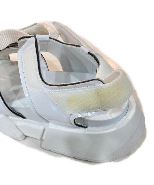 MM6 Maison Margiela（エムエムシックスメゾンマルジェラ）MM6 Maison Margiela (エムエムシックスメゾンマルジェラ) プラットフォームサンダル ホワイト サイズ:35の古着・服飾アイテム